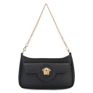 VERSACE Medusa Chain Shoulder Bag Women BLACK Handbags